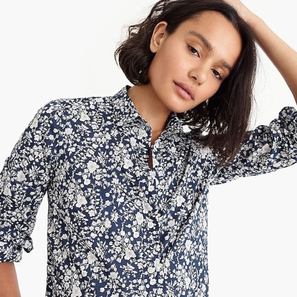 JCrew Slim Perfect Shirt in Liberty Floral 0